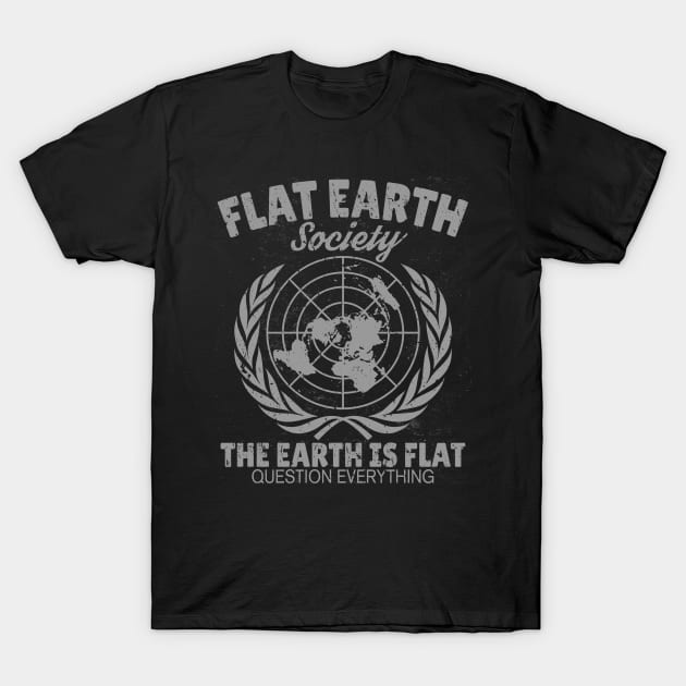 Flat Earth Society T-Shirt by JakeRhodes